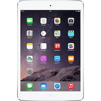 Apple - iPad mini with Wi-Fi + Cellular - 64GB (Verizon) - Pre-Owned - White & Silver - Front_Standard