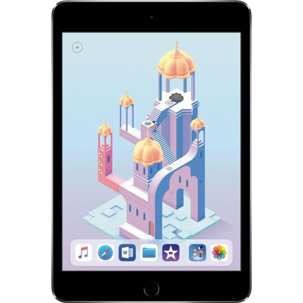 Front. Apple - Certified Refurbished iPad Mini (4th Generation) (2015) - 32GB - Space Gray.