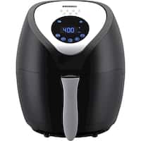 Emerald - 4L Digital Air Fryer - Black - Front_Zoom