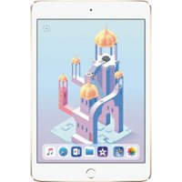 Certified Refurbished - Apple iPad Mini (4th Generation) (2015) - Wi-Fi + Cellular (Unlocked) - 16GB - Gold - Front_Zoom