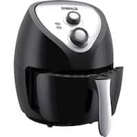 Emerald - 4L Analog Air Fryer - Black - Angle_Zoom