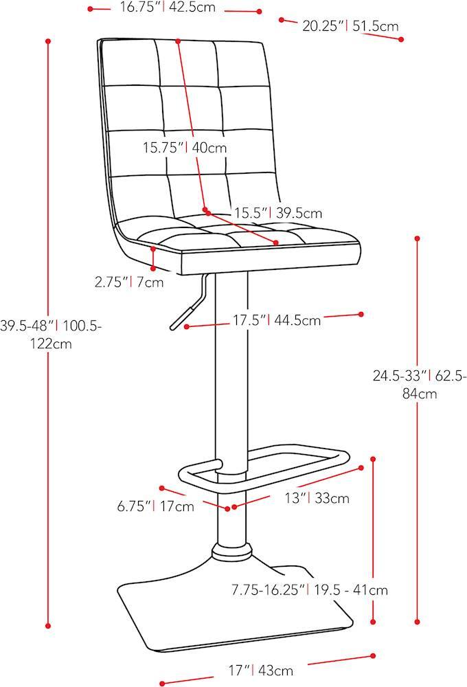 Best Buy CorLiving Heavy Duty Fabric Kitchen Chairs (Set of 2) Dark