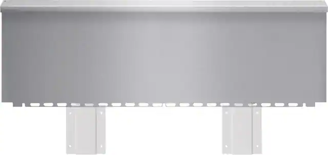 Front. Thermador - Professional Backguard for PROFESSIONAL SERIES PCG305W - silver.