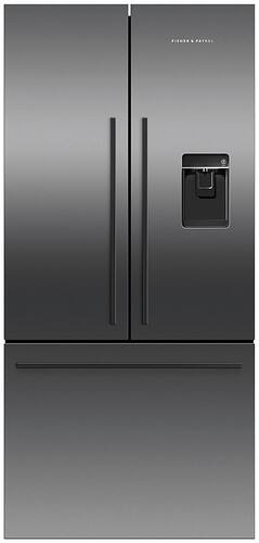 Fisher & Paykel - Series 7 31 inch 16.9 cu ft Freestanding French Door Refrigerator with Ice and Water - Black