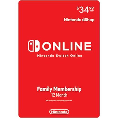 Nintendo Switch Online 12-Month Family Membership [Digital]