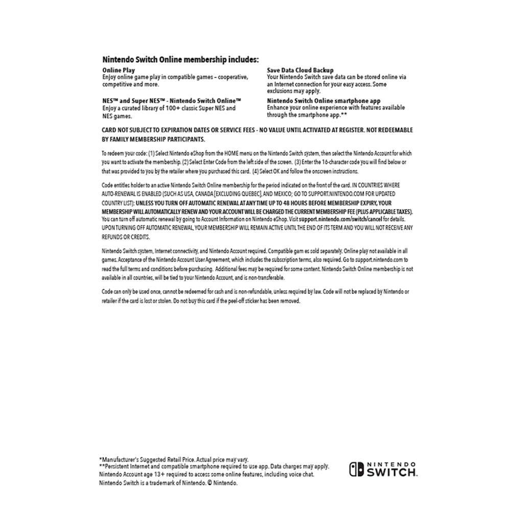 Alt View 12. Nintendo - Nintendo Switch Online 12-Month Family Membership - Red.