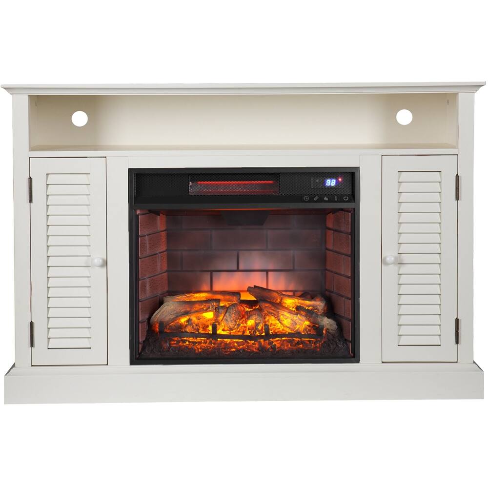 Best Buy Sei Antebellum Electric Fireplace Antique White Fi9306