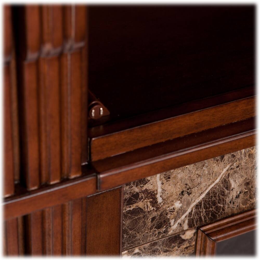 Best Buy SEI Furniture Highgate Electric Fireplace Whiskey Maple With