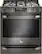 Front. LG - STUDIO 6.3 Cu. Ft. Self-Cleaning Slide-In Gas Range with ProBake Convection - Black Stainless Steel.