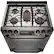 Alt View 13. LG - STUDIO 6.3 Cu. Ft. Self-Cleaning Slide-In Gas Range with ProBake Convection - Black Stainless Steel.