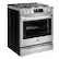 Angle. LG - STUDIO 6.3 Cu. Ft. Slide-In Gas True Convection Range with EasyClean and ThinQ Technology - Stainless Steel.