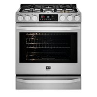 LG - STUDIO 6.3 Cu. Ft. Self-Cleaning Slide-In Gas Range with ProBake Convection - Stainless steel - Front_Zoom