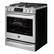Left. LG - STUDIO 6.3 Cu. Ft. Slide-In Gas True Convection Range with EasyClean and ThinQ Technology - Stainless Steel.