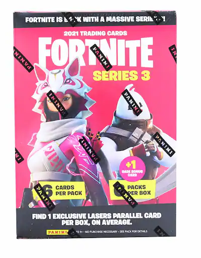 Fortnite - Series 3 Trading Cards Blaster Box | 6 Packs - Pink Fortnite - Series 3 Trading Cards Blaster Box | 6 Packs - Pink