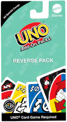 Mattel - Games - Uno Add-On Packs, Reverse Pack - Collectibles - Multicolor