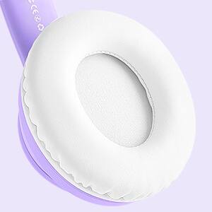 Alt View 9. Loheer - Loheer Kids Bluetooth 5.4 Headphones with Cat Ear RGB Lights, 94dB Volume Limit, 50H Playtime, Purple.
