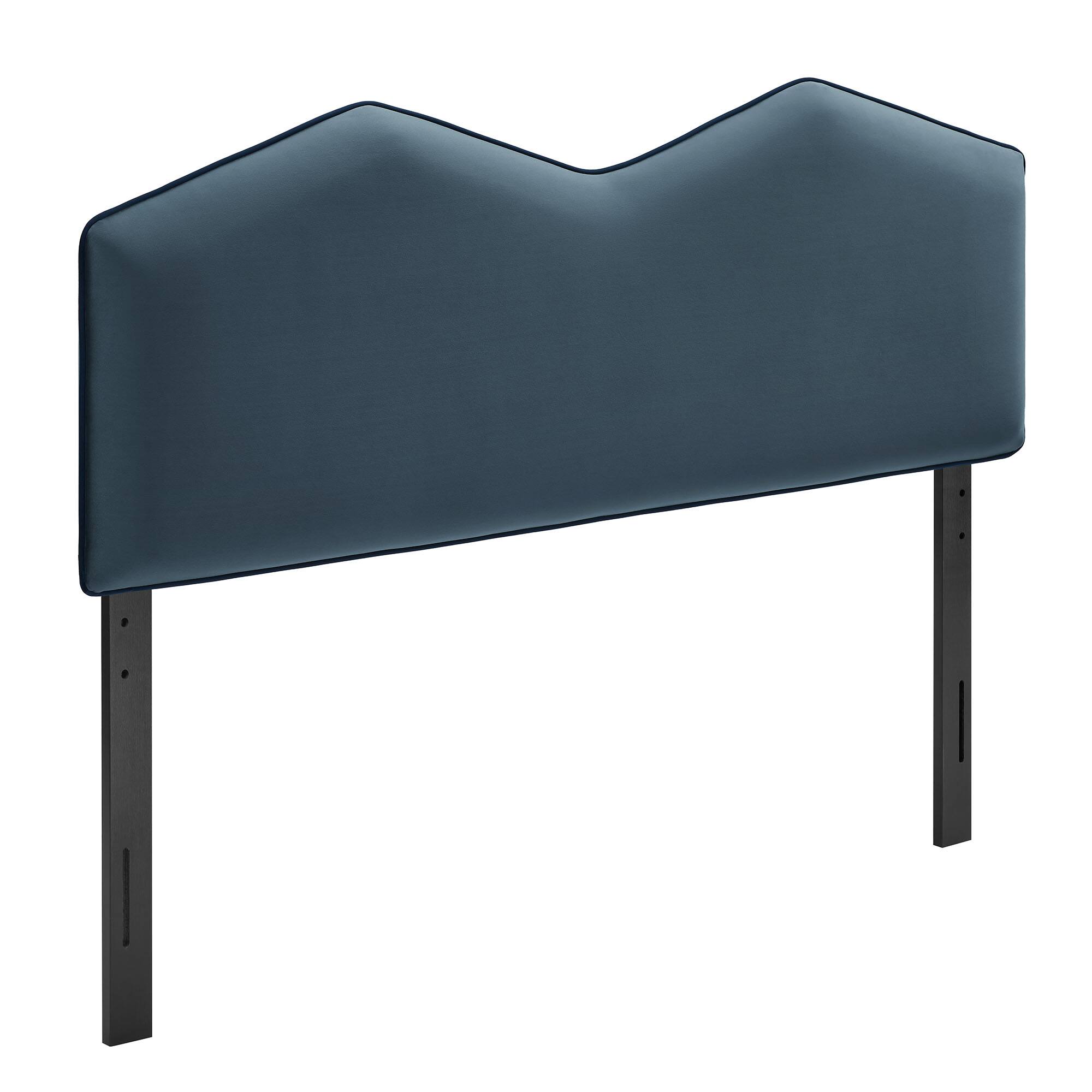 Angle. Modway - Cosette Performance Velvet Headboard by Modway - Cadet Blue.
