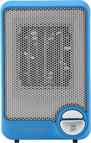 Insignia™ - Desktop Ceramic Heater - Blue - Larger Front