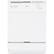 Front. Hotpoint - 24" Front Control Built-In Dishwasher - White.