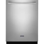 Maytag - 24" Top Control Tall Tub Built-In Dishwasher with Stainless Steel Tub - Front_Standard