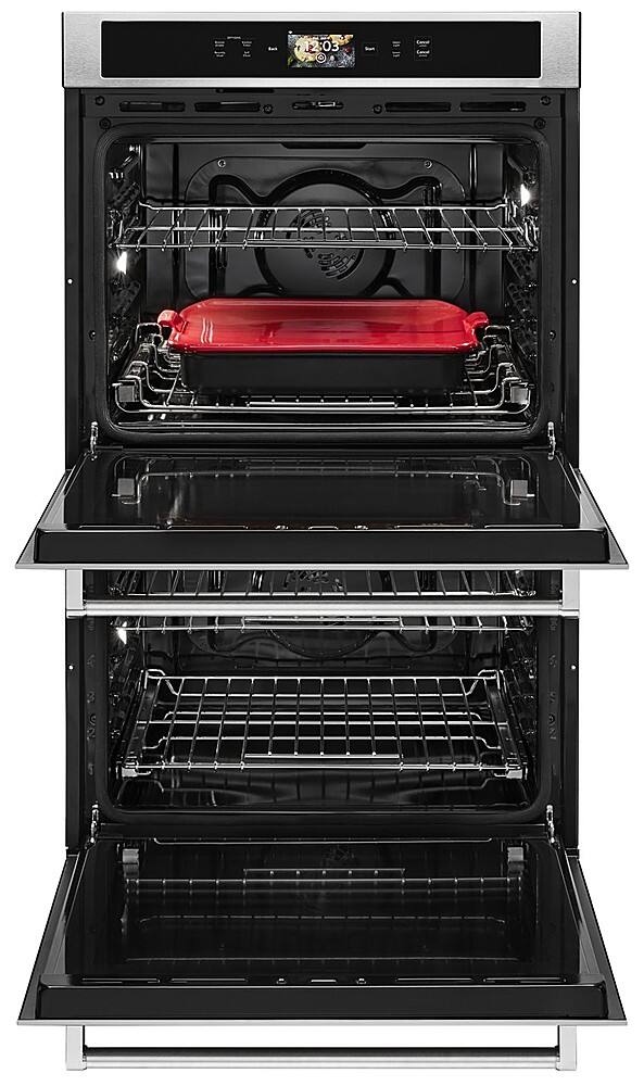 Alt View 13. KitchenAid - Smart Oven+ 30" Built-In Double Electric Convection Wall Oven - Stainless Steel.