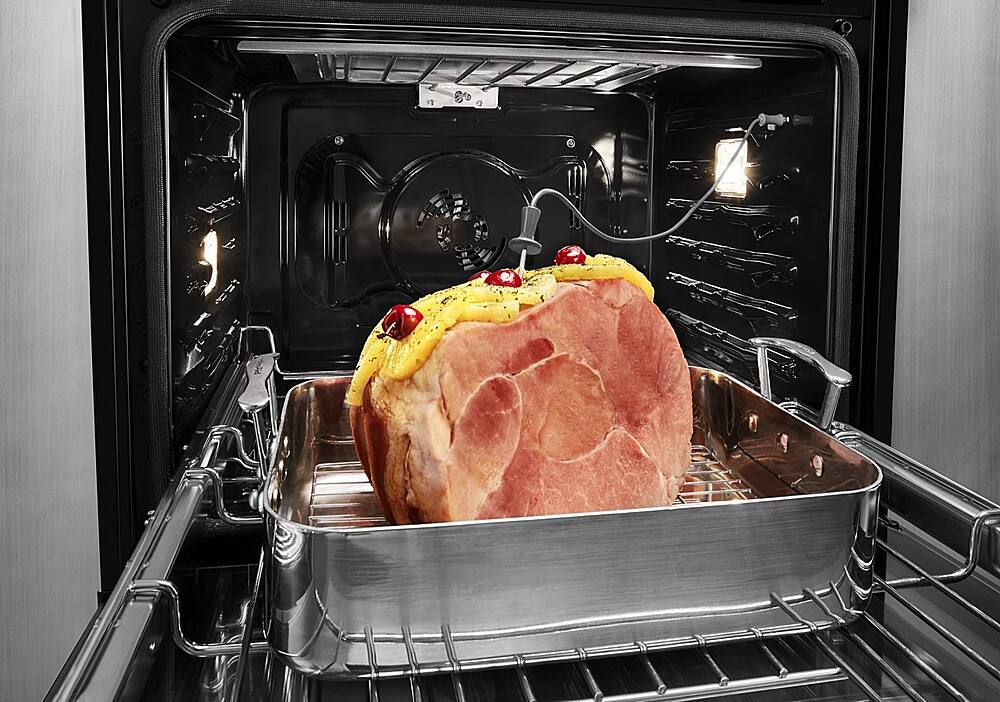 Alt View 14. KitchenAid - Smart Oven+ 30" Built-In Double Electric Convection Wall Oven - Stainless Steel.