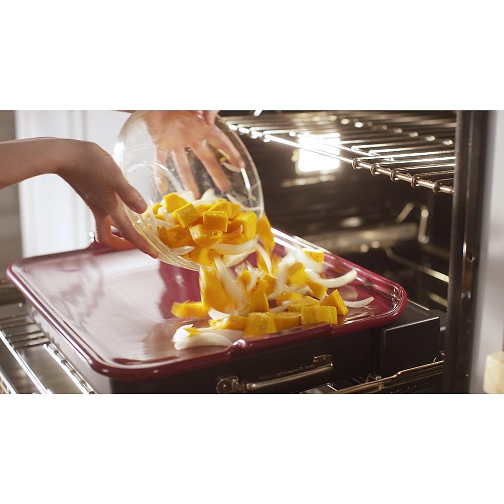 Alt View 17. KitchenAid - Smart Oven+ 30" Built-In Double Electric Convection Wall Oven - Stainless Steel.