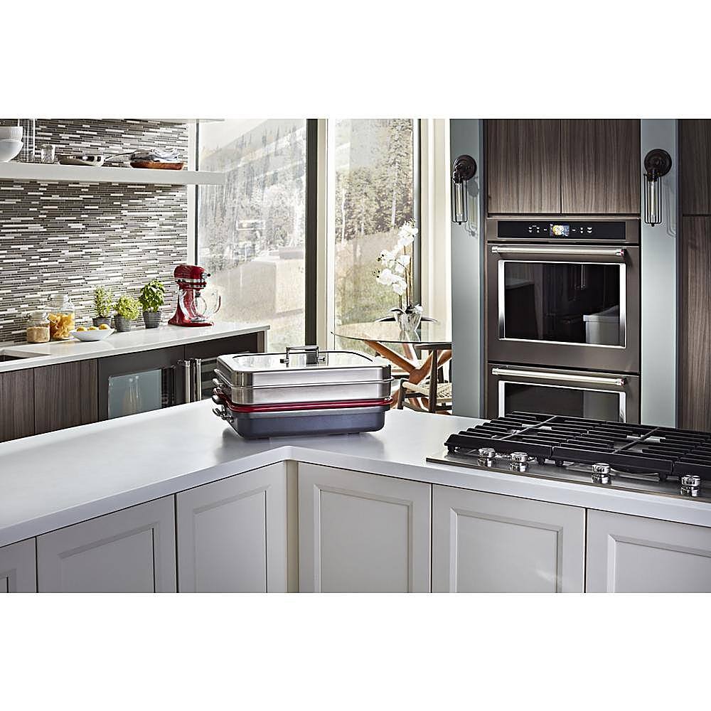 Alt View 18. KitchenAid - Smart Oven+ 30" Built-In Double Electric Convection Wall Oven - Stainless Steel.