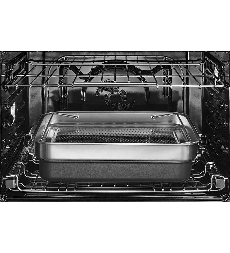 Alt View 14. KitchenAid - Smart Oven+ 30" Built-In Single Electric Convection Wall Oven - Black stainless steel.