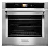 KitchenAid - Smart Oven+ 30" Built-In Single Electric Convection Wall Oven - Stainless Steel