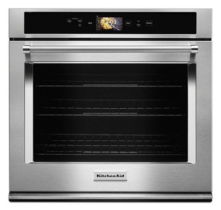 KitchenAid - Smart Oven+ 30" Built-In Single Electric Convection Wall Oven - Stainless Steel
