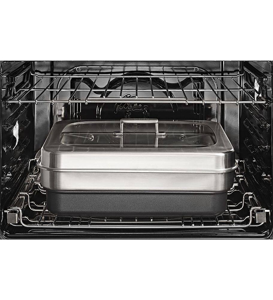 Alt View 15. KitchenAid - Smart Oven+ 30" Built-In Single Electric Convection Wall Oven - Stainless Steel.