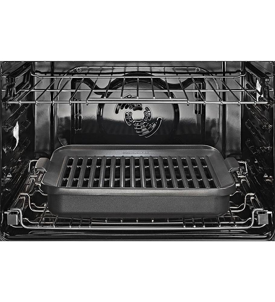 Alt View 16. KitchenAid - Smart Oven+ 30" Built-In Single Electric Convection Wall Oven - Stainless Steel.