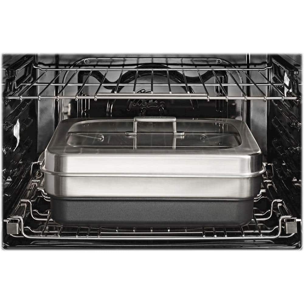 Alt View 14. KitchenAid - Smart Oven+ 30" Single Electric Convection Wall Oven with Built-In Microwave - Stainless Steel.