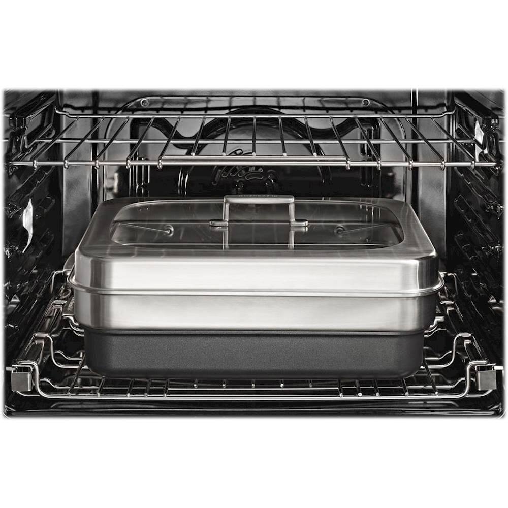 Alt View 14. KitchenAid - Smart Oven+ 30" Single Electric Convection Wall Oven with Built-In Microwave - Stainless Steel.