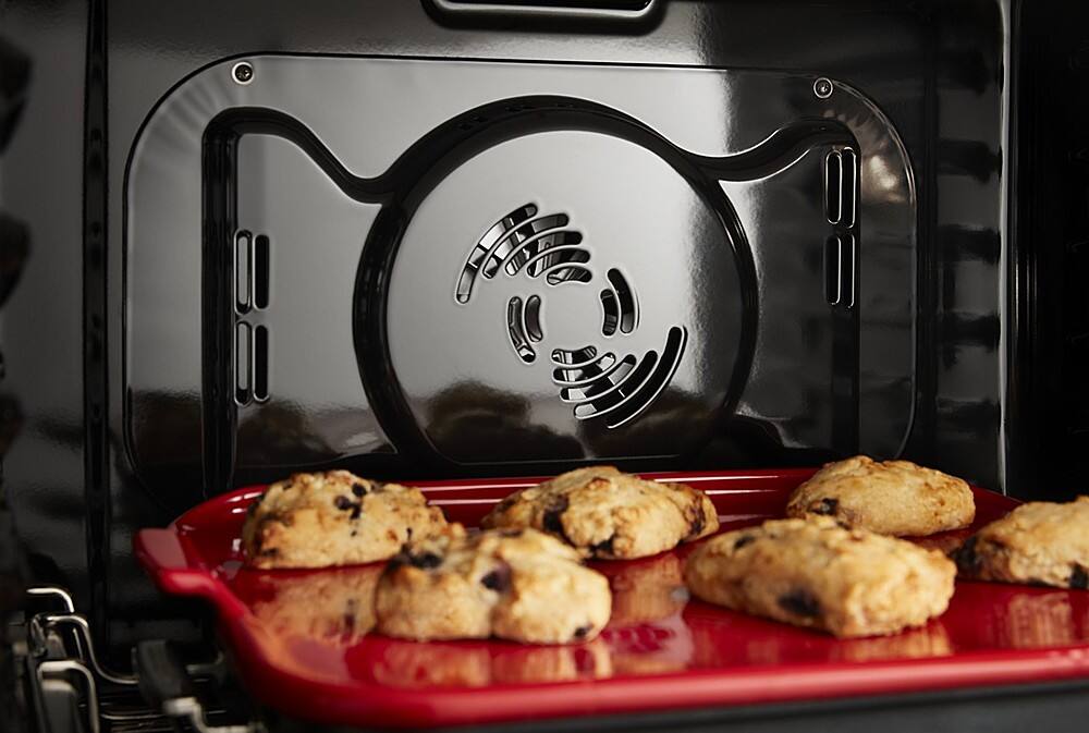 Alt View 17. KitchenAid - Smart Oven+ 30" Single Electric Convection Wall Oven with Built-In Microwave - Stainless Steel.