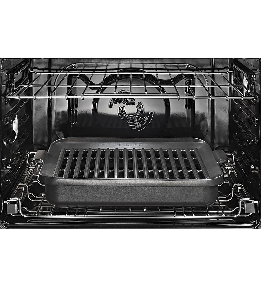 Alt View 20. KitchenAid - Smart Oven+ 30" Single Electric Convection Wall Oven with Built-In Microwave - Stainless Steel.