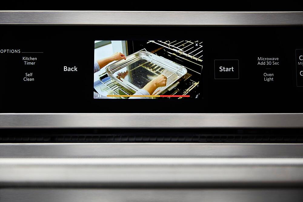 Alt View 2. KitchenAid - Smart Oven+ 30" Single Electric Convection Wall Oven with Built-In Microwave - Stainless Steel.
