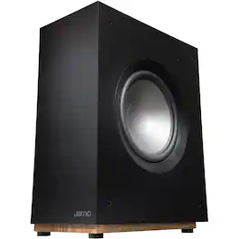 Jamo - Studio 8 10" 75W Powered Subwoofer - Black