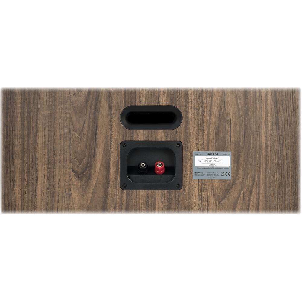 Alt View 15. Jamo - Studio 8 Dual 4" 240-Watt Passive 2-Way Center-Channel Speaker - Walnut.