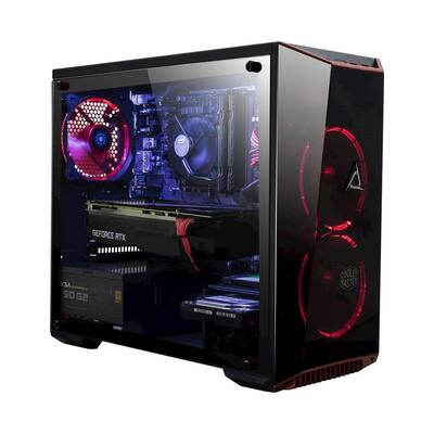 CLX - Gaming Desktop- Intel Core i7-8700 - 16GB Memory- NVIDIA GeForce RTX 2080 Ti- 1TB HDD + 120GB SSD - Black/Red