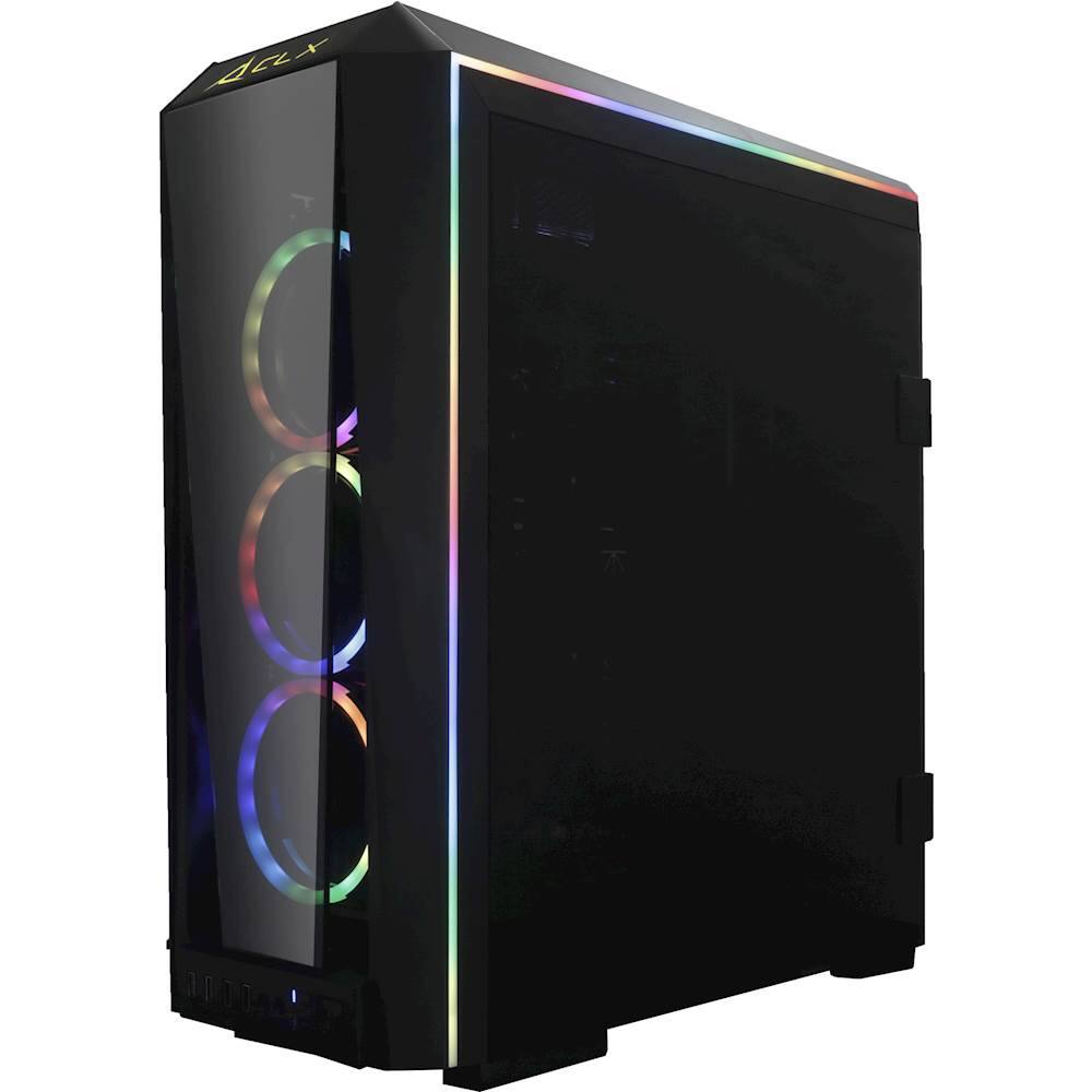 Angle View: CLX - SET Gaming Desktop- Intel Core i9-9900K - 16GB Memory - NVIDIA GeForce RTX 2080 - 3TB HDD + 960GB SSD - Black