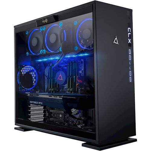 CLX - SET Gaming Desktop- AMD Ryzen ThreadRipper - 32GB Memory- NVIDIA GeForce RTX 2080 - 6TB HDD + 960GB SSD - Black/Blue