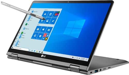 LG - gram 2-in-1 14" Touch-Screen Laptop - Intel Core i7 - 16GB Memory - 512GB Solid State Drive - Dark Silver