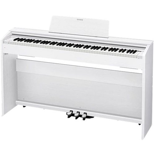 Full-Size Keyboard with Fully-Size Velocity-Sensitive Keys White CAS PX870 WH - Best Buy