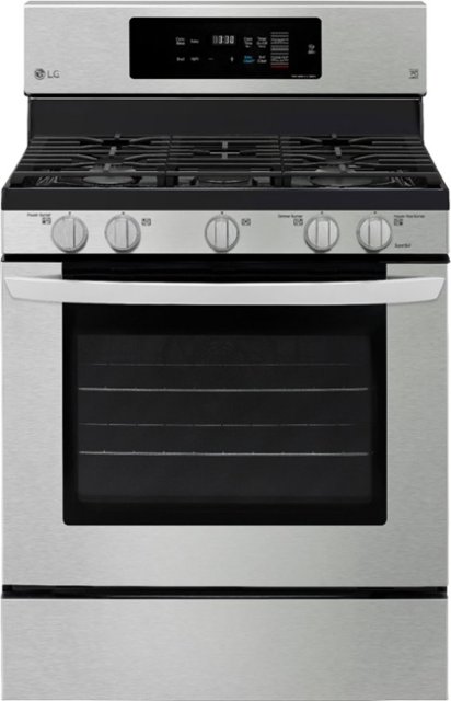 LG – 5.4 Cu. Ft. Self-Cleaning Freestanding Gas Convection Range with EasyClean – Stainless steel