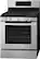 Left. LG - 5.4 Cu. Ft. Self-Cleaning Freestanding Gas Convection Range with EasyClean - Stainless Steel.