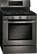 Angle. LG - 5.4 Cu. Ft. Freestanding Gas Convection Range with EasyClean and SuperBoil Burner - Black Stainless Steel.