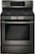 Front Zoom. LG - 5.4 Cu. Ft. Self-Cleaning Freestanding Gas Convection Range with EasyClean - Black stainless steel.