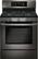 Front. LG - 5.4 Cu. Ft. Freestanding Gas Convection Range with EasyClean and SuperBoil Burner - Black Stainless Steel.